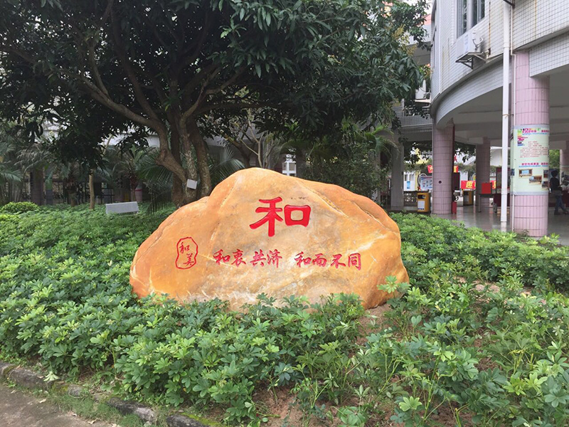 广东省珠海市第八中学—校园景观石
